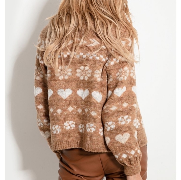 Fobya button down wool-blend cardigan large NWOT - Picture 4 of 10